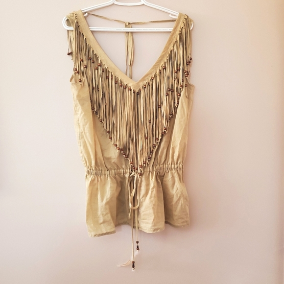 D&G - Dolce and Gabbana - beaded fringe top - Picture 2 of 6